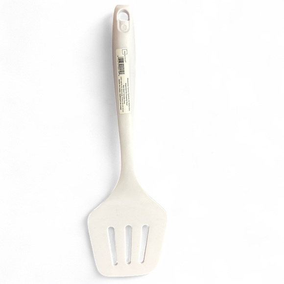 Basic Melamine Slotted Turner/Spatula, 11.25 inch, White 2015 - Picture 2 of 2